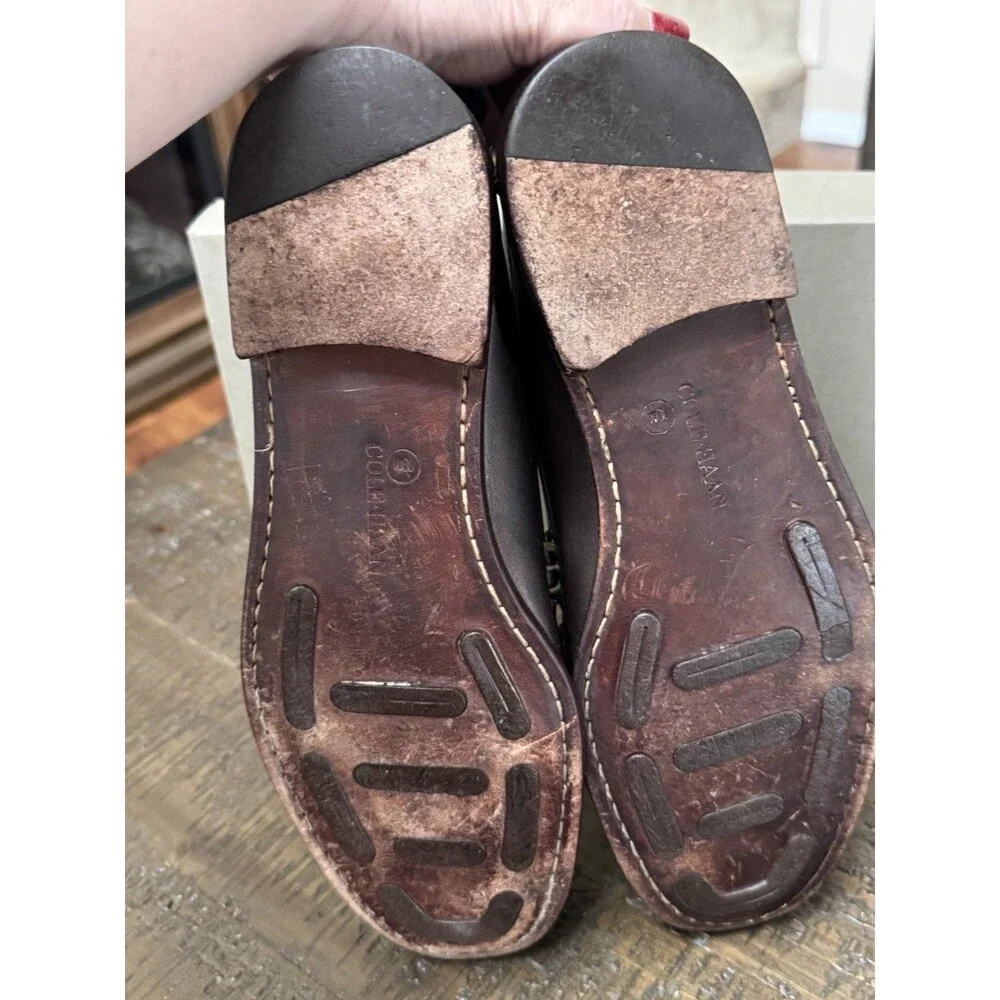 Vintage Cole Haan Brown Leather Classic Loafers Sz 10 M Hand sewn Country